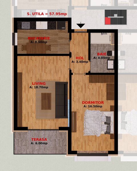 Fundeni, Bucuresti, apartament doua camere si garsoniere