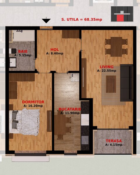 Fundeni, Bucuresti, apartament doua camere si garsoniere